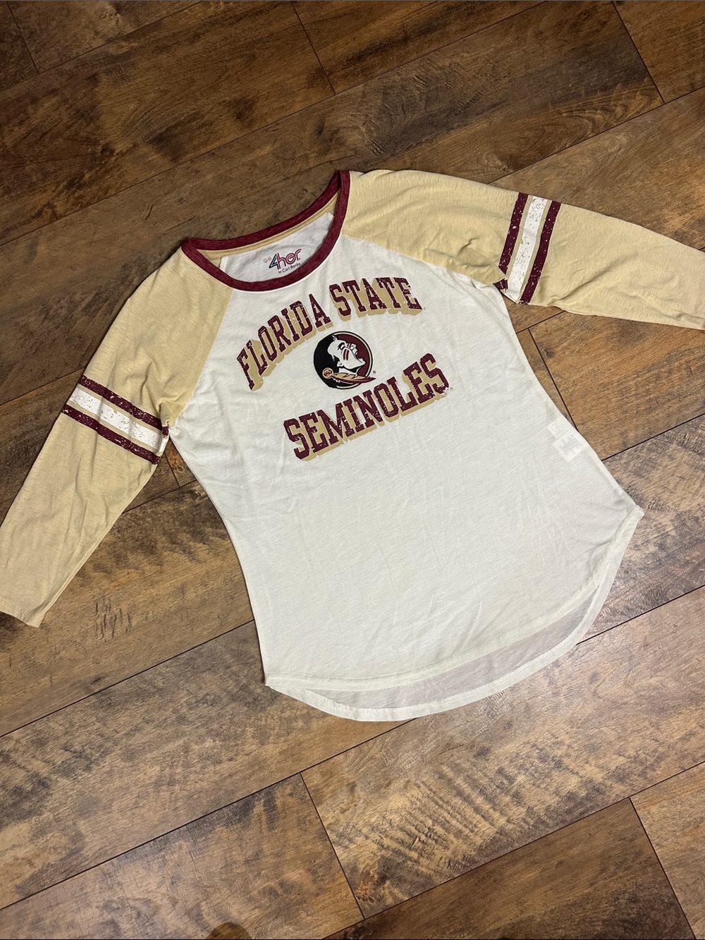 4HER FSU Seminoles Raglan Tee - Size M, EUC
